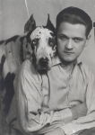 Eugeniusz Bodo z psem Sambo