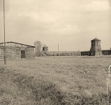 Barak obozowy na terenie dawnego niemieckiego obozu koncentracyjnego Majdanek