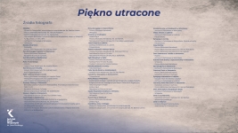 Źródła do fotografii wykorzystanych w poszczególnych planszach