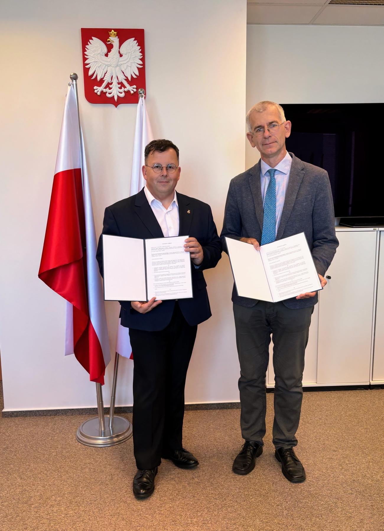 Dyrektor Bartosz Gondek i dyrektor Grzegorz Motyka 